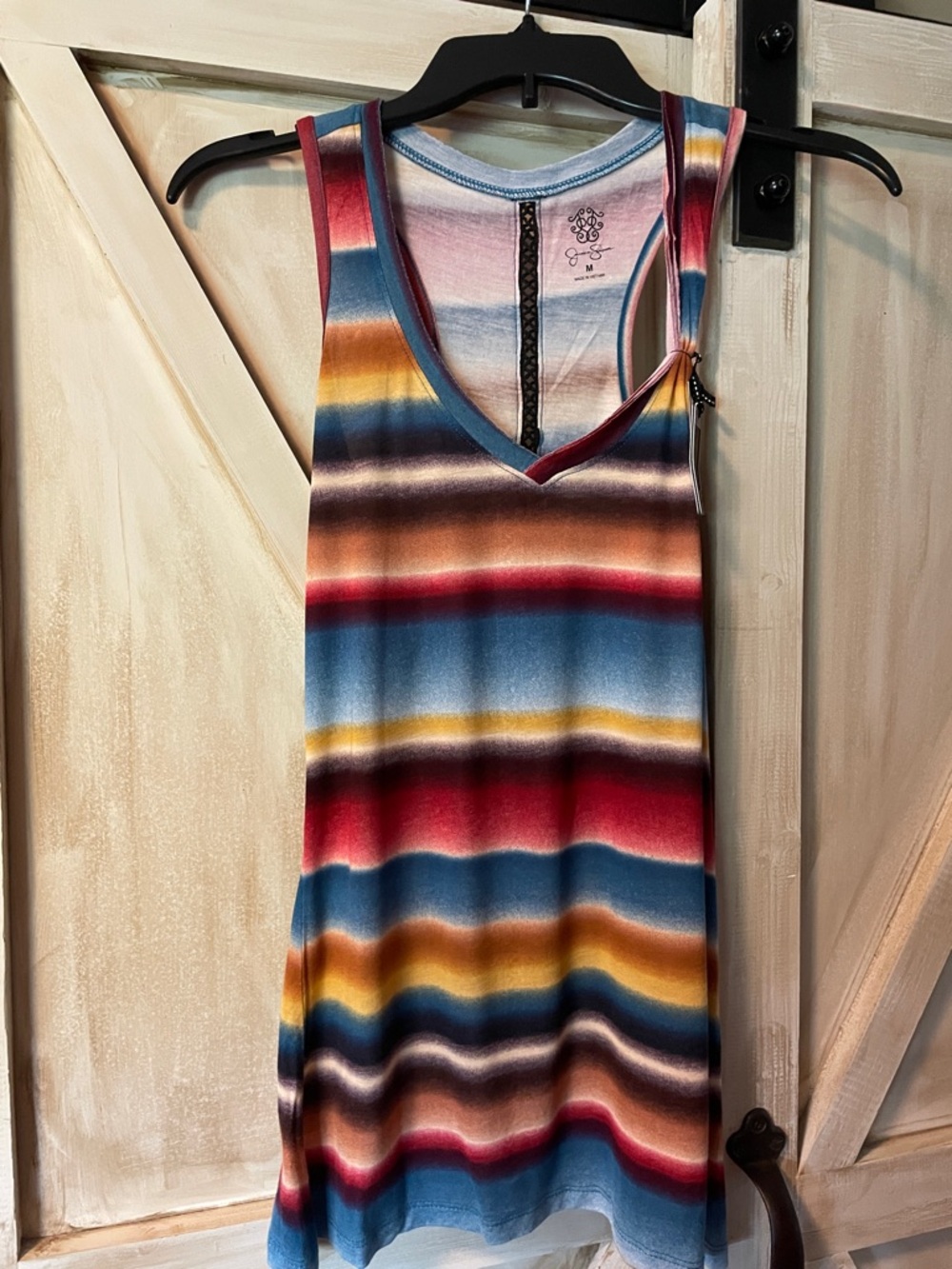 Jessica Simpson tank top stripe Medium New With Tags